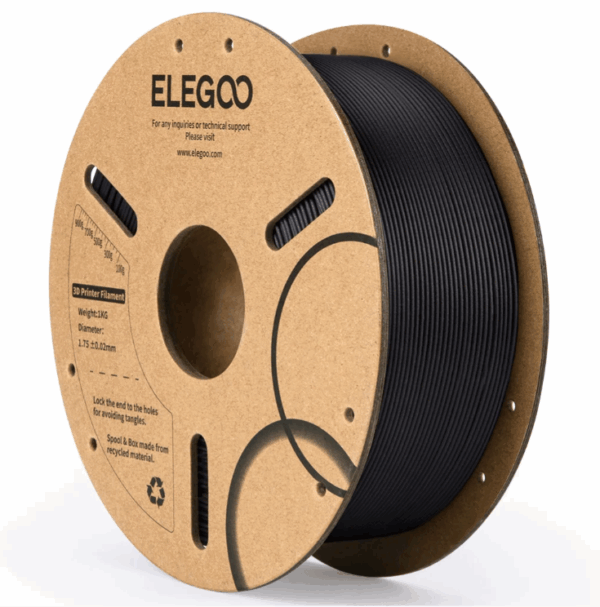 Filamento  Elegoo - Pla Fibra De Carbono Negro - 1.75mm X1kg - Imagen 2