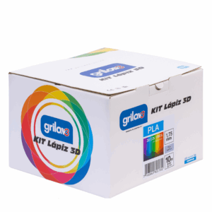 KIT LAPIZ 3D GRILON3 PLA 20 COLORES 10M POR COLOR
