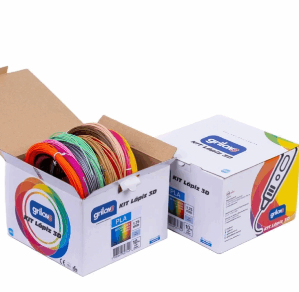 KIT LAPIZ 3D GRILON3 PLA 20 COLORES 10M POR COLOR - Imagen 2