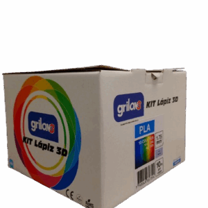 KIT LAPIZ 3D GRILON3 PLA 10 COLORES 10M POR COLOR