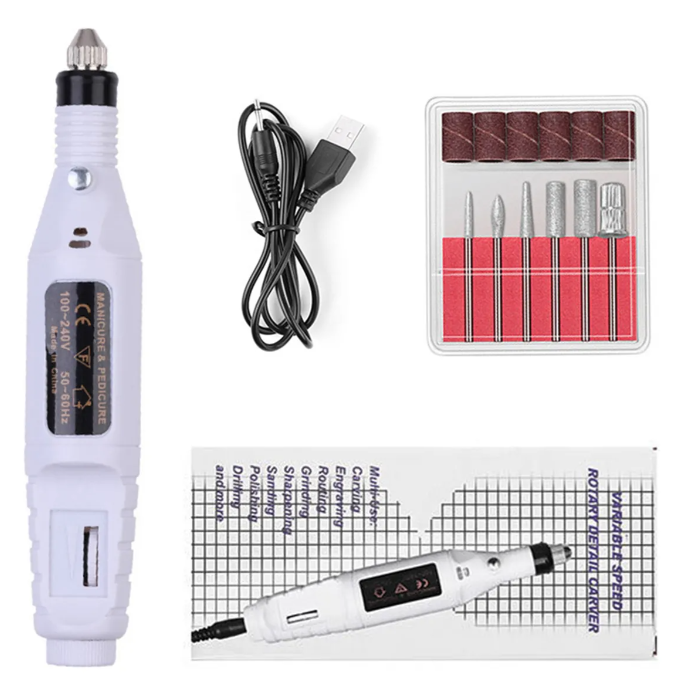 Torno generico electrico profesional - kit de fresa con cargador usb